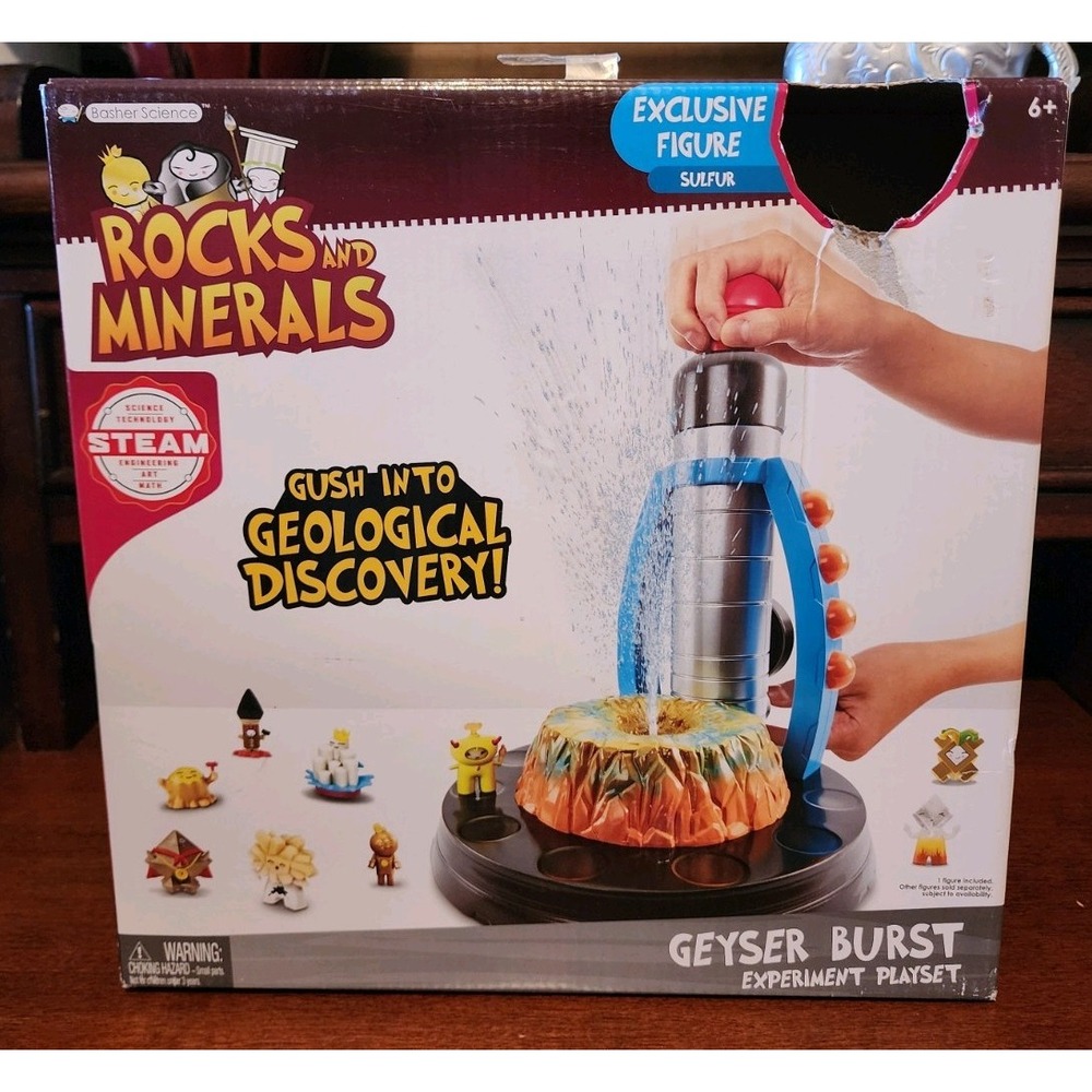 Rocks and Minerals Geyser‎ Burst Playset Basher Science Experiment
